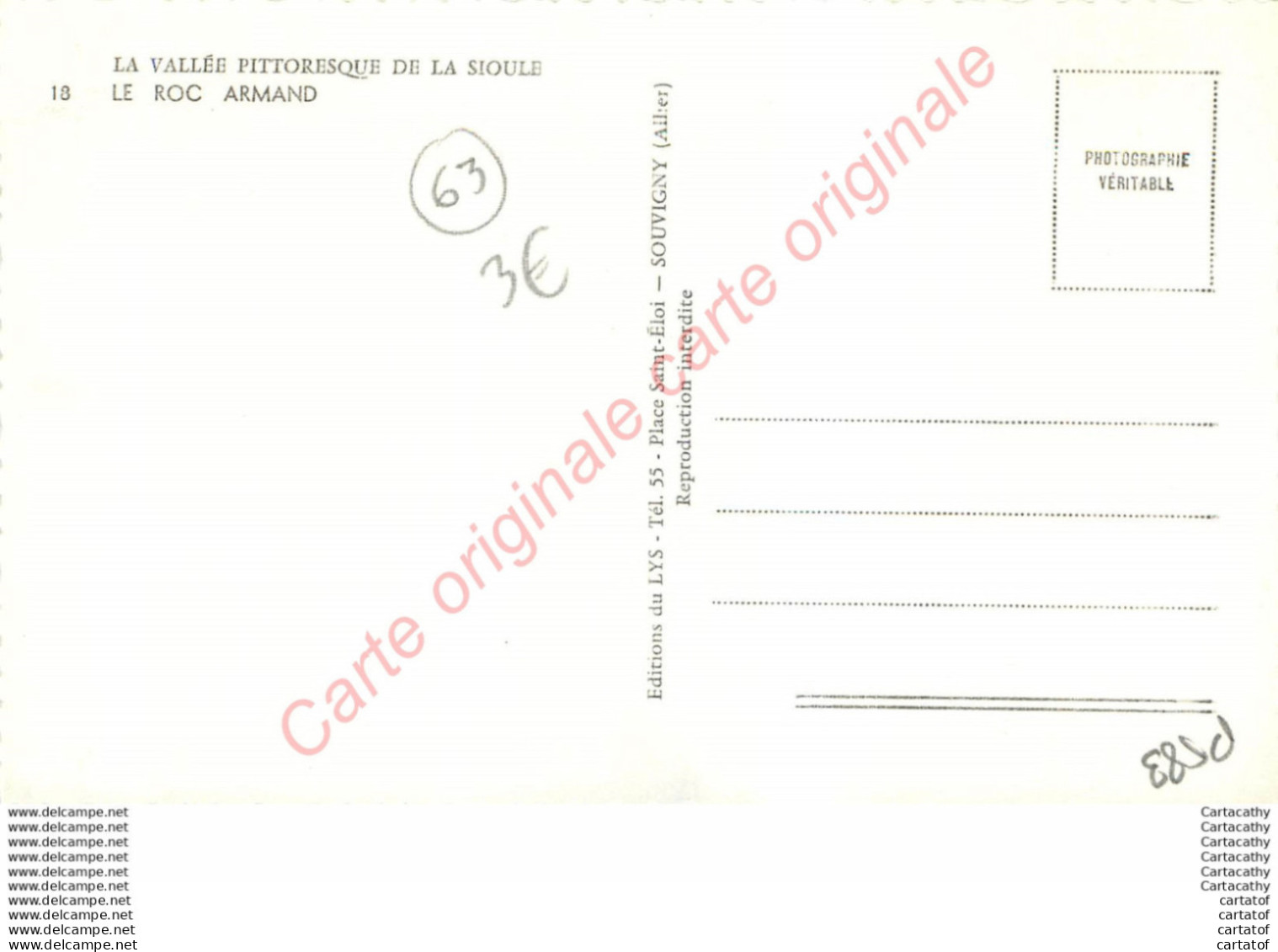 63.  LE ROC ARMAND . Vallée De La Sioule . - Other & Unclassified