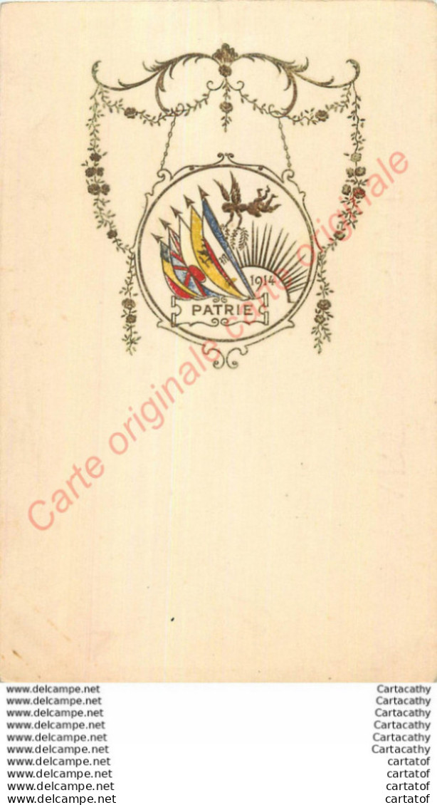 CPA Patriotique :  Illustration En Relief  PATRIE 1914 . - Patriotiques