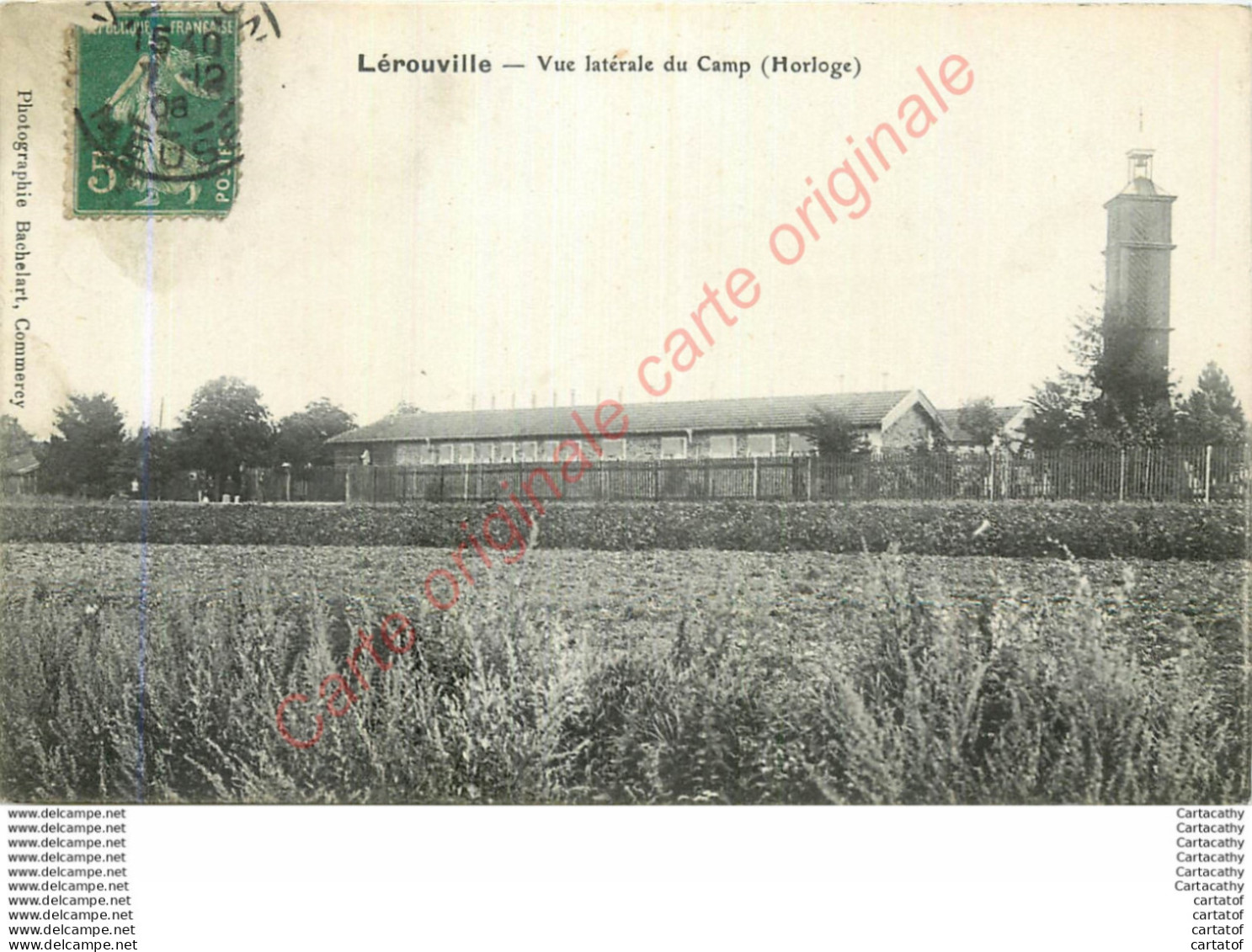 55.  LEROUVILLE .  Vue Latérale Du Camp . Horloge . - Lerouville