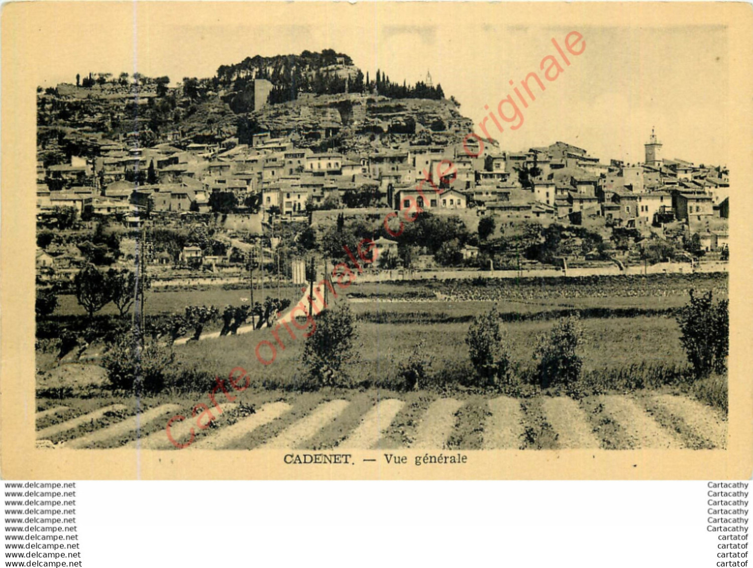 84.  CADENET .  Vue Générale . - Cadenet