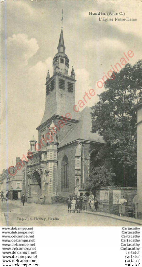 62.  HESDIN . Eglise Notre Dame . - Hesdin