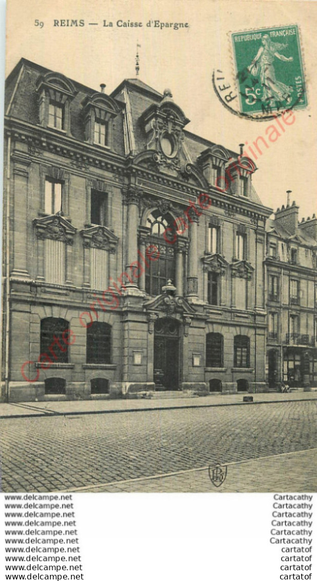 51.  REIMS . La Caisse D'Epargne . - Reims