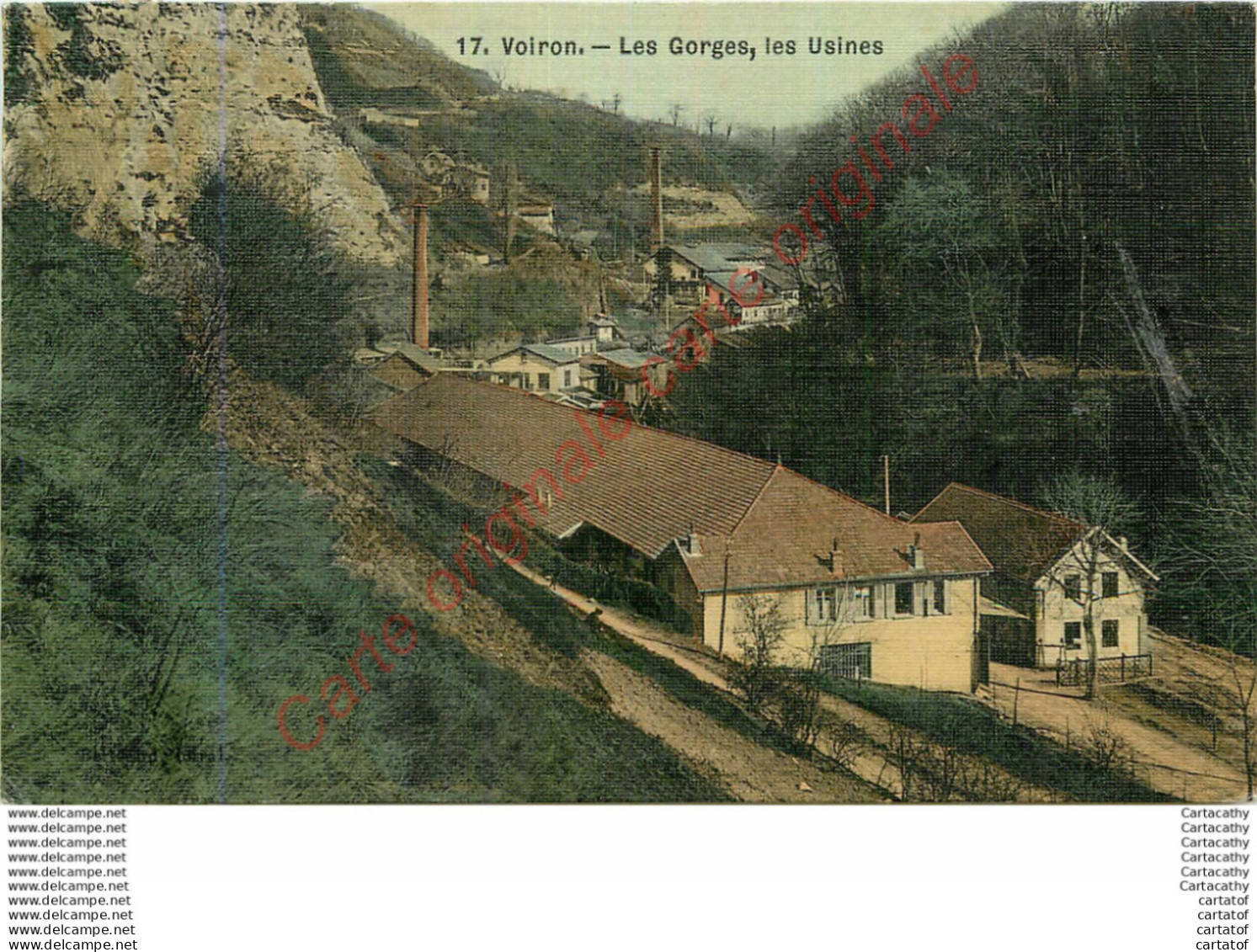 38.  VOIRON .  Les Gorges . Les Usines . - Voiron