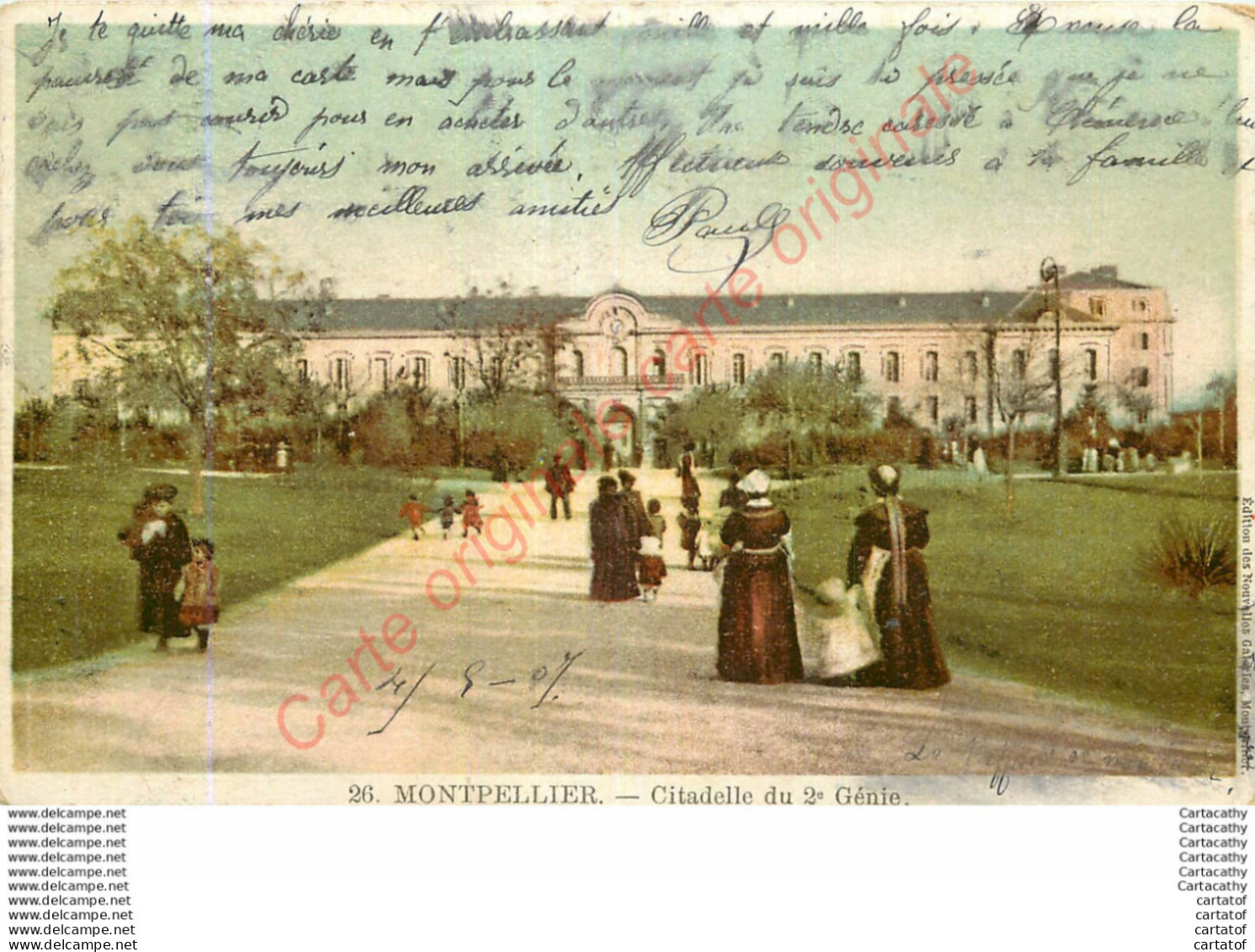 34.  MONTPELLIER .  Citadelle Du 2e Génie .  CPA Colorisée . - Montpellier