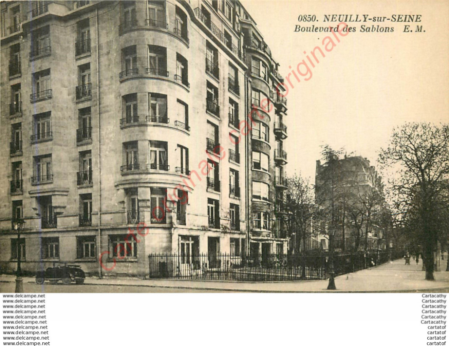 92.  NEUILLY SUR SEINE .  Boulevard Des Sablons . - Neuilly Sur Seine