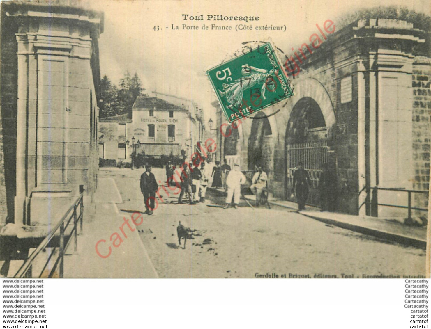 54.  TOUL .  La Porte De France Côté Extérieur . - Toul