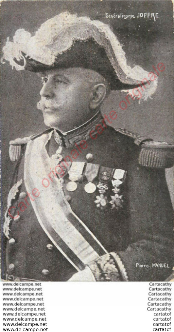 Généralissime  JOFFRE .  Photto MANUEL . CPA BRIZARD à VIRE . - Politische Und Militärische Männer