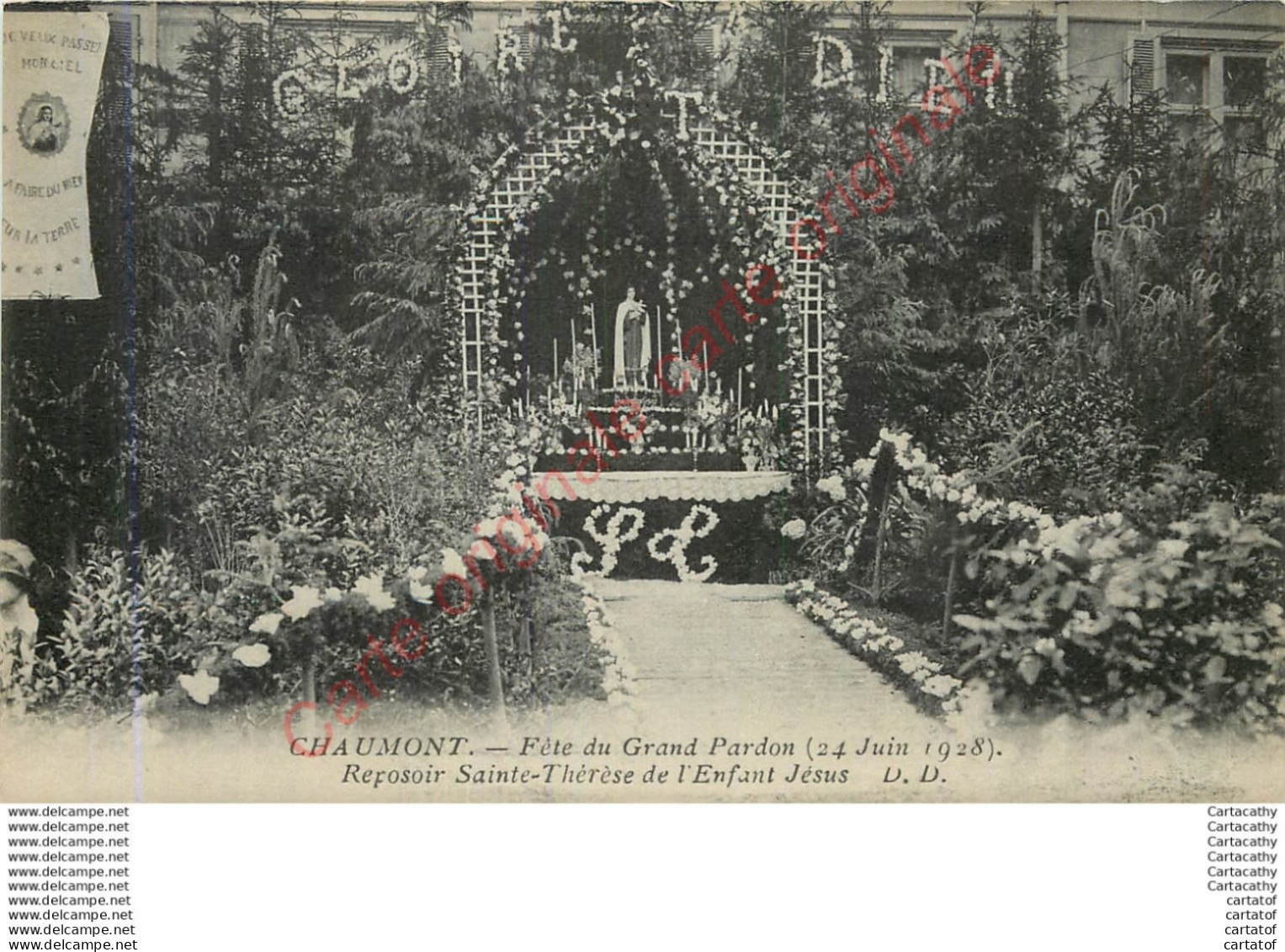 52.  CHAUMONT .  Fête Du Grand Pardon .  Reposoir Ste-Thérèse De L'Enfant Jésus . - Chaumont