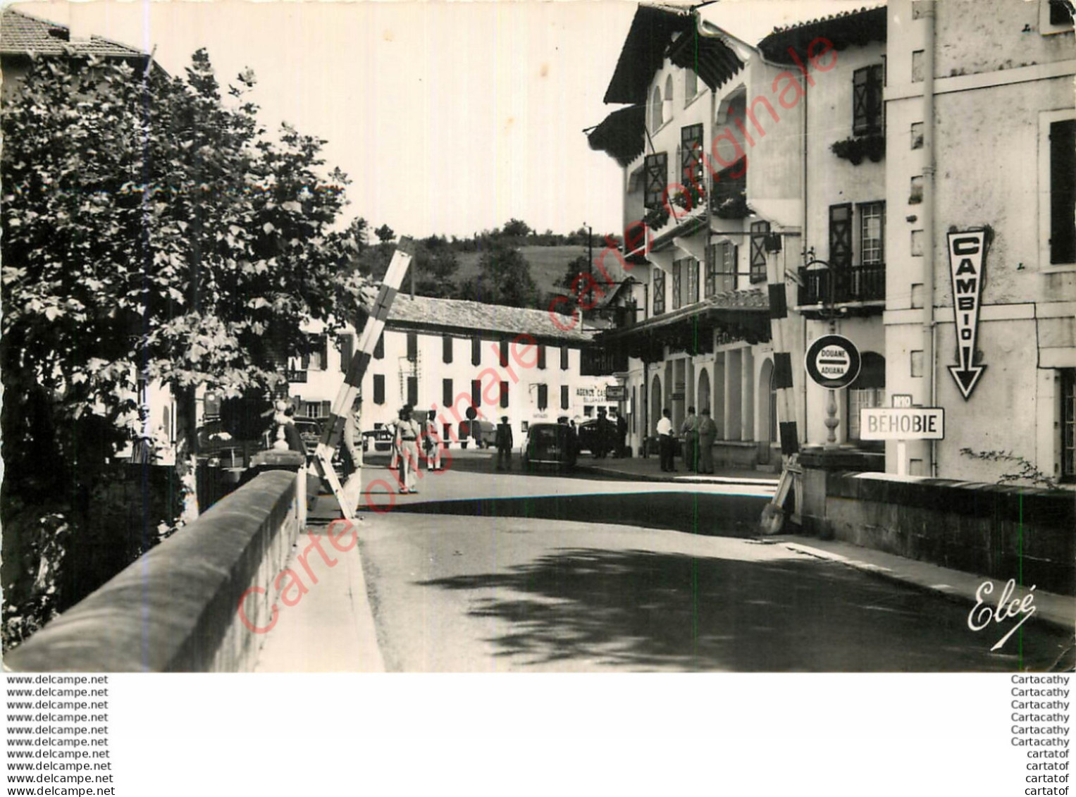 64.  BEHOBIE .  Frontière Franco-espagnole .  Vue Sur Le Poste Frontière . - Béhobie