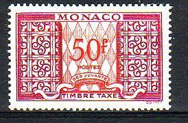 Timbre Taxe De MONACO N° 38a*** Côte 61,00 Euros - Impuesto