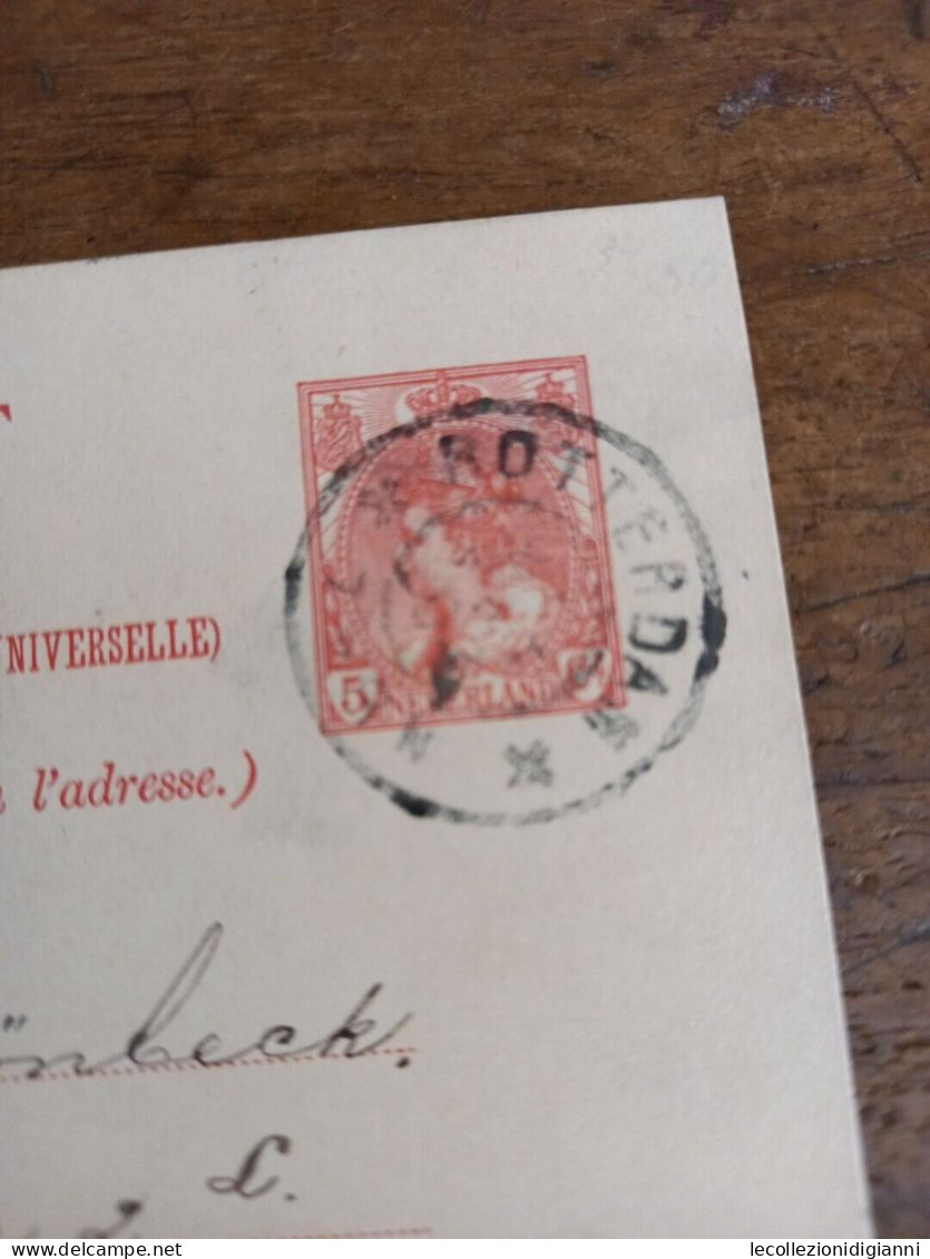 1062) Nederland Olanda Cartolina Postale Briefkaart 1908 Gelaufen Von Rotterdam Nach Wien - Storia Postale