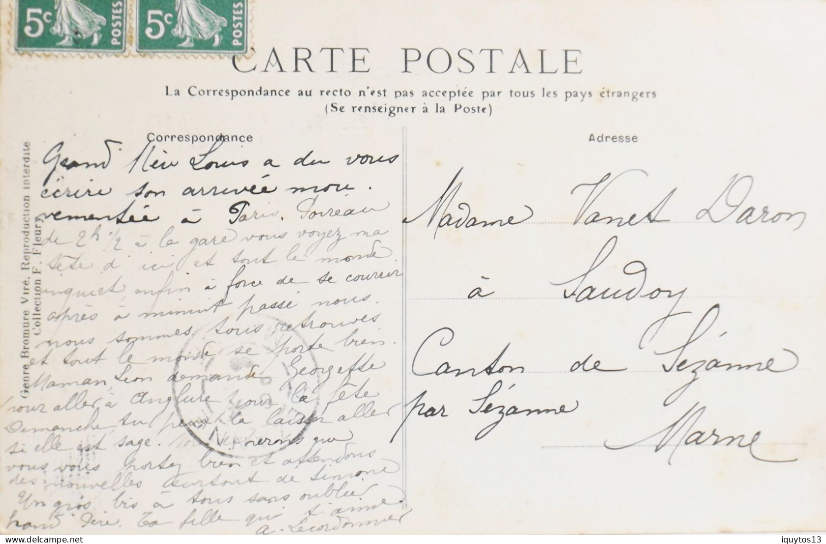 CPA. [75] > TOUT PARIS > N° 917 - EGLISE SAINT PAUL RUE SAINT ANTOINE - (IVe Arrt.) - 1909 - Coll. F. Fleury - TBE - Distretto: 04