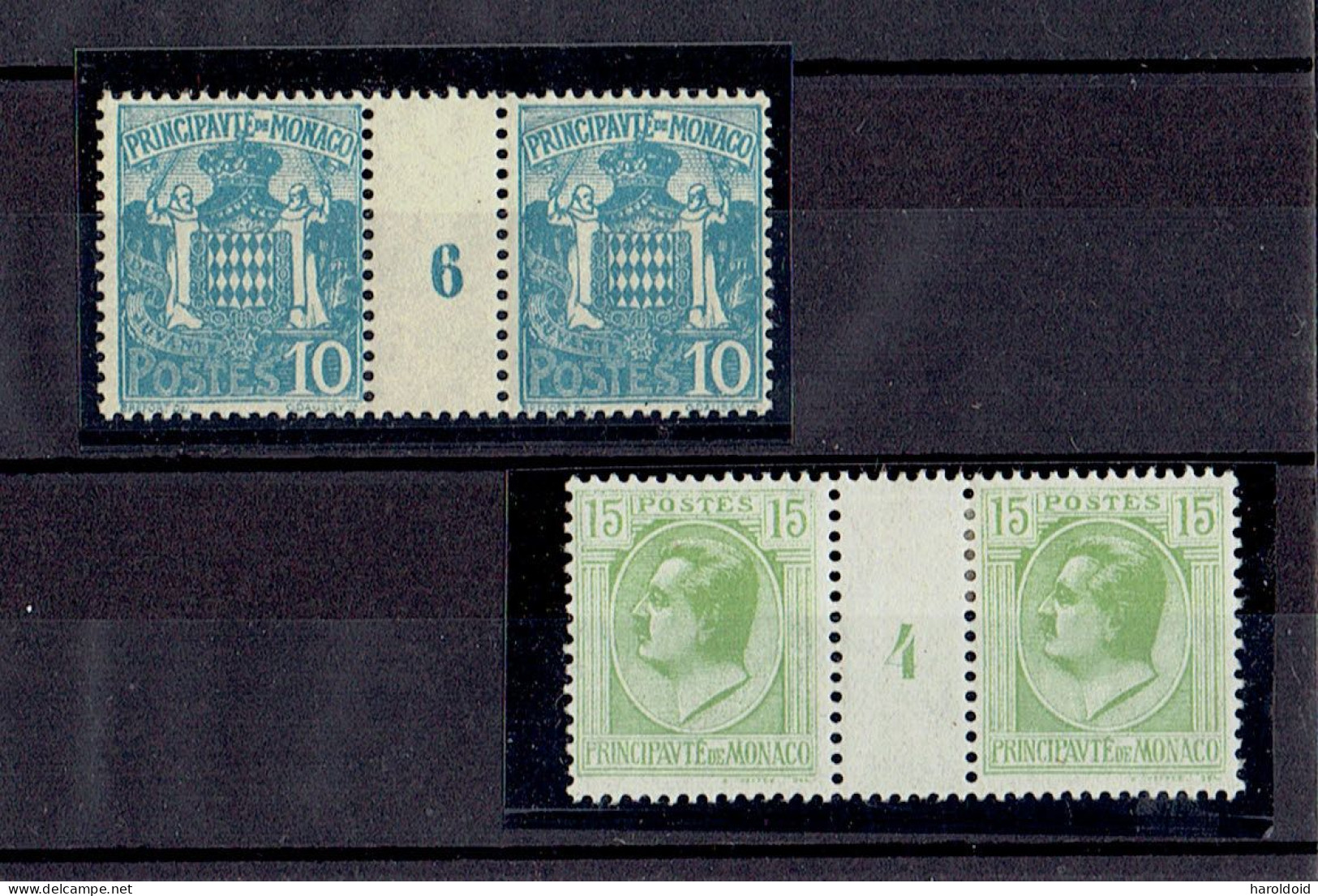 MONACO - MILLESIME - N°76 * MILLESIME 6 - N°77 * MILLESIME 4 - Unused Stamps