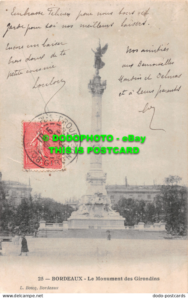 R489595 Bordeaux. Le Monument Des Girondins. L. Boscq - Welt