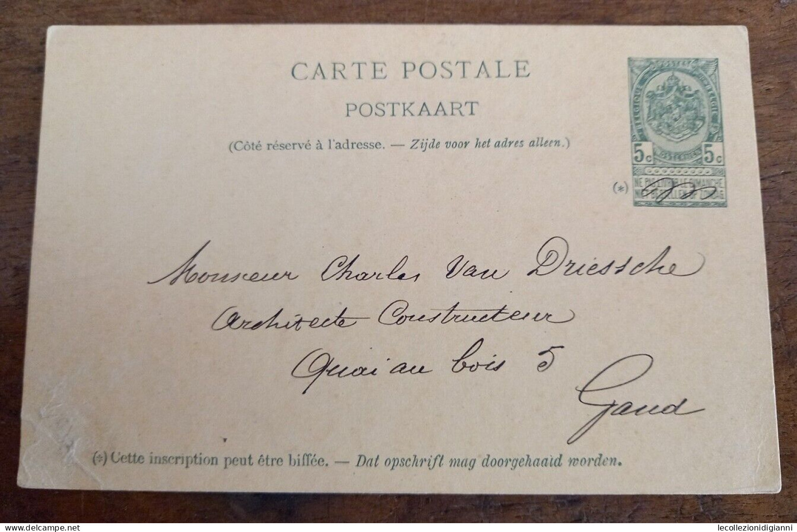 1063) Belgio Cartolina Postale Postkaart Preaffrancata 1900 Gelaufen Nach Gand - Cartoline 1871-1909