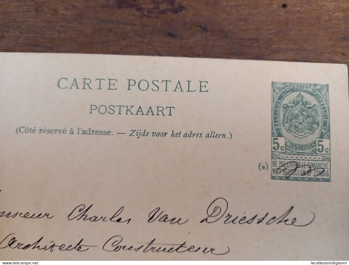 1063) Belgio Cartolina Postale Postkaart Preaffrancata 1900 Gelaufen Nach Gand - Briefkaarten 1871-1909