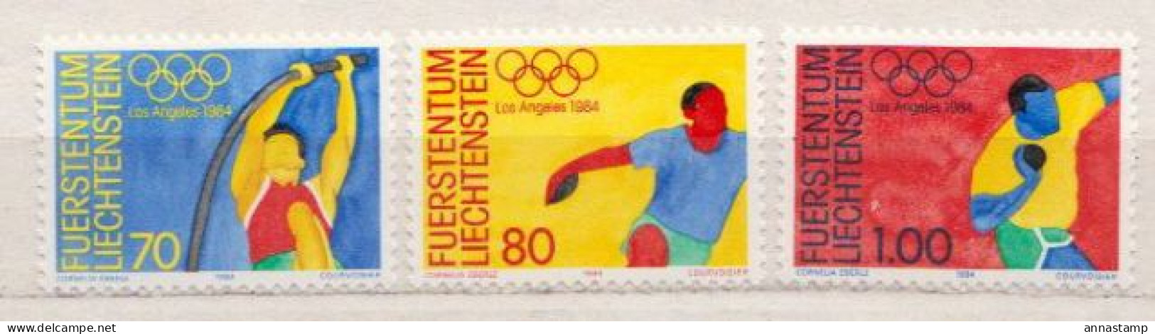 Liechtenstein MNH Set - Verano 1984: Los Angeles