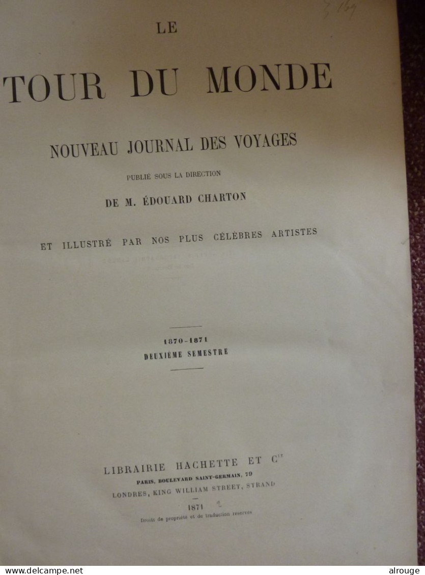 Le Tour Du Monde, Edouard Charton, 3 Volumes: 1868 - 1801-1900