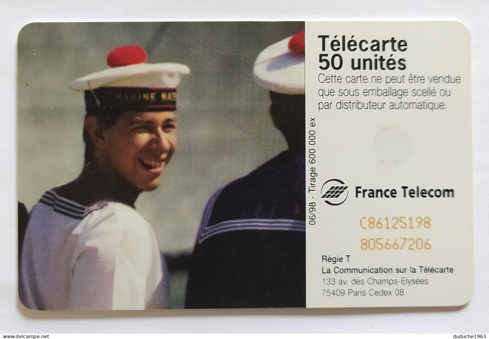 Télécarte France - Marine Nationale - Zonder Classificatie