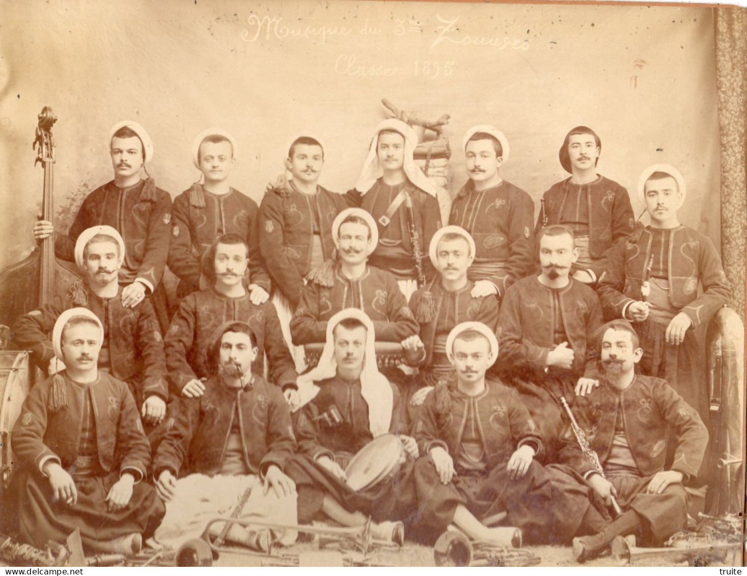 MUSIQUE DU 3 ME ZOUAVES CLASSE 1895 ( PHOTOGRAPHIE ) - Reggimenti