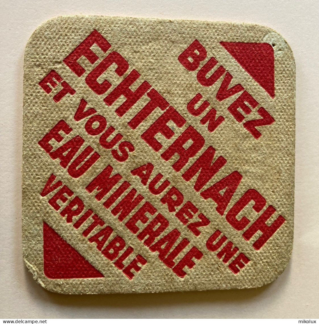 Luxembourg Sources D`Echternach  . Sous Bock . Bierdeckel . - Sotto-boccale