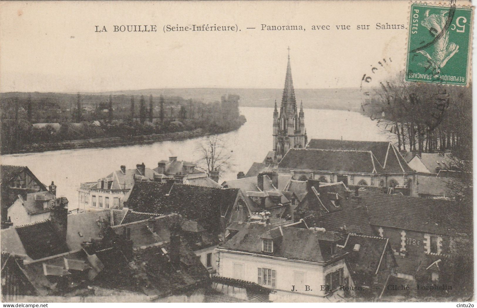 Seine Maritime.  La Bouille. Panorama, Avec Vue Sur Sahurs. - La Bouille