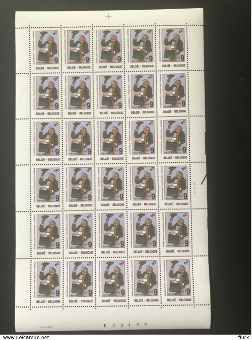 België OCB2339 Compleet Vel Plaat 2 XX Perfect - 1981-1990