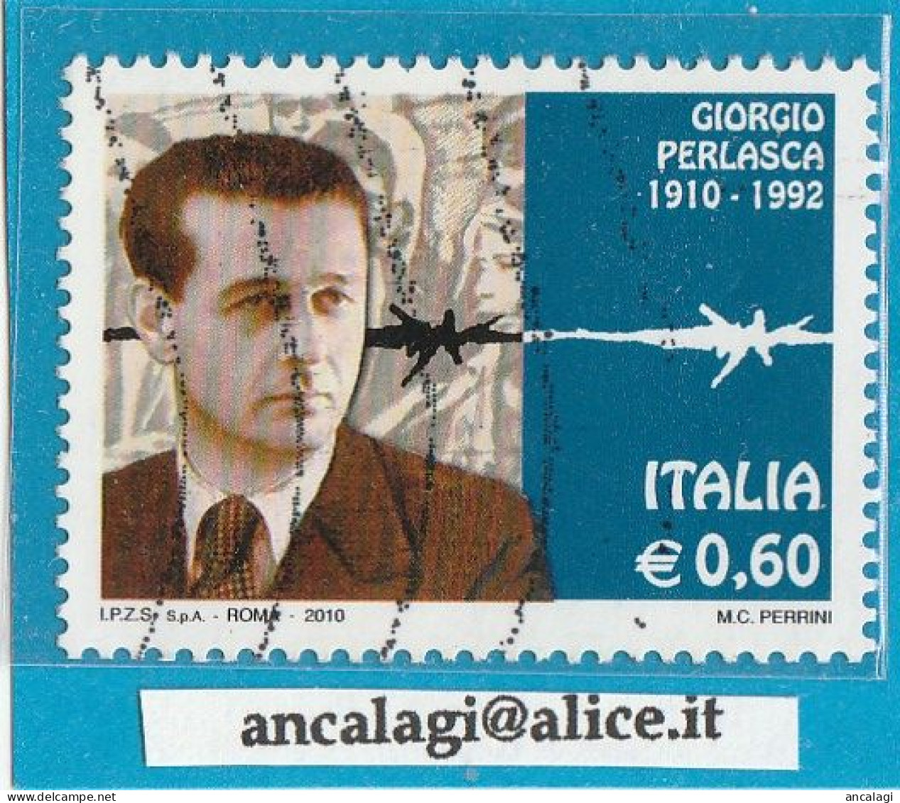 USATI ITALIA 2010 - Ref.1147 "GIORGIO PERLASCA" 1 Val. - - 2001-10: Used