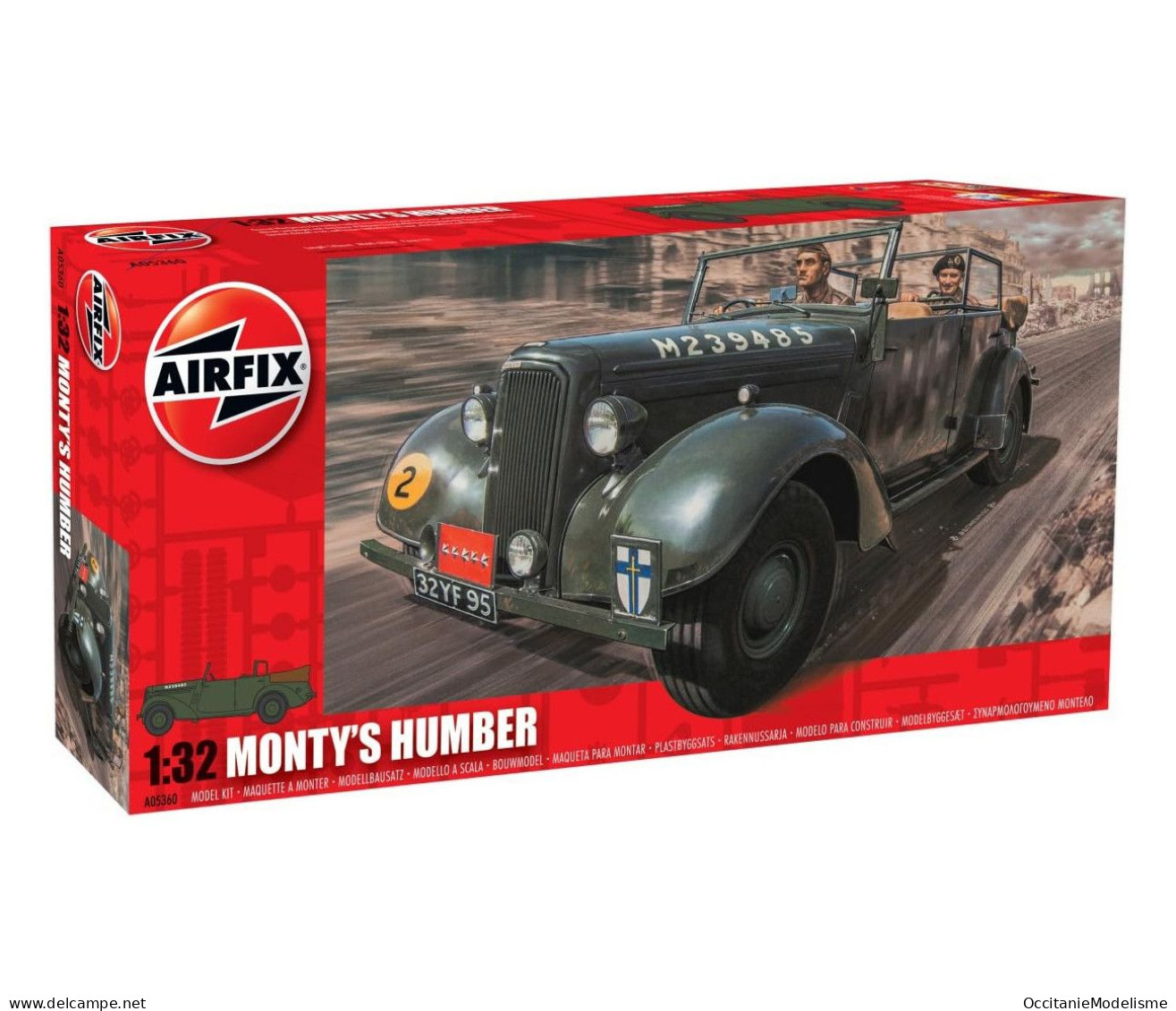 Airfix - MONTY'S HUMBER Montgomery Snipe Maquette Kit Plastique Réf. A05360 Neuf NBO 1/32 - Véhicules Militaires