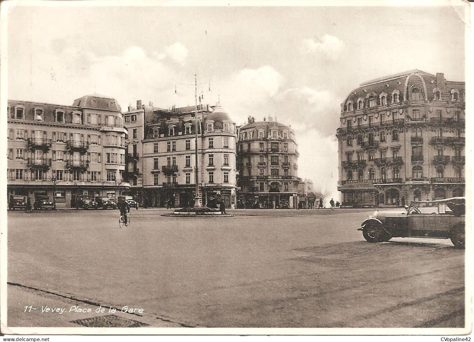 VEVEY (Vaud-VD) Place De La Gare En 1934 - Vevey