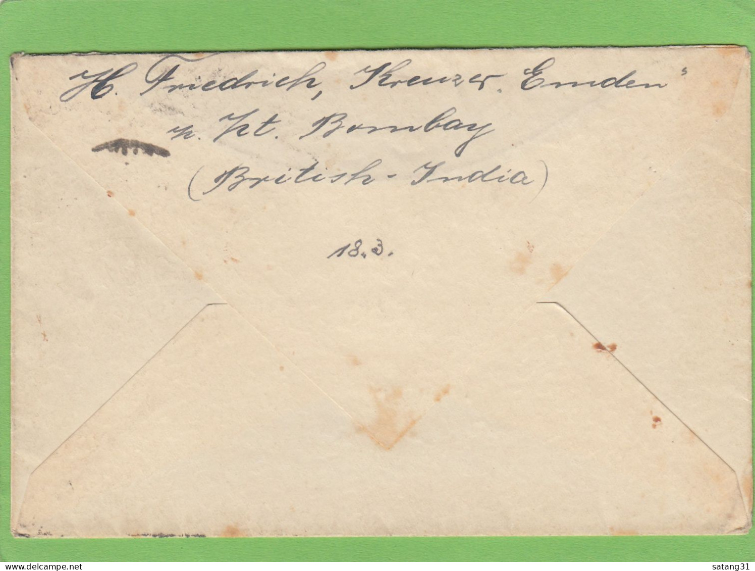 LETTRE PAR AVION DE BOMBAY POUR HANNOVRE,1931. - 1911-35 Koning George V