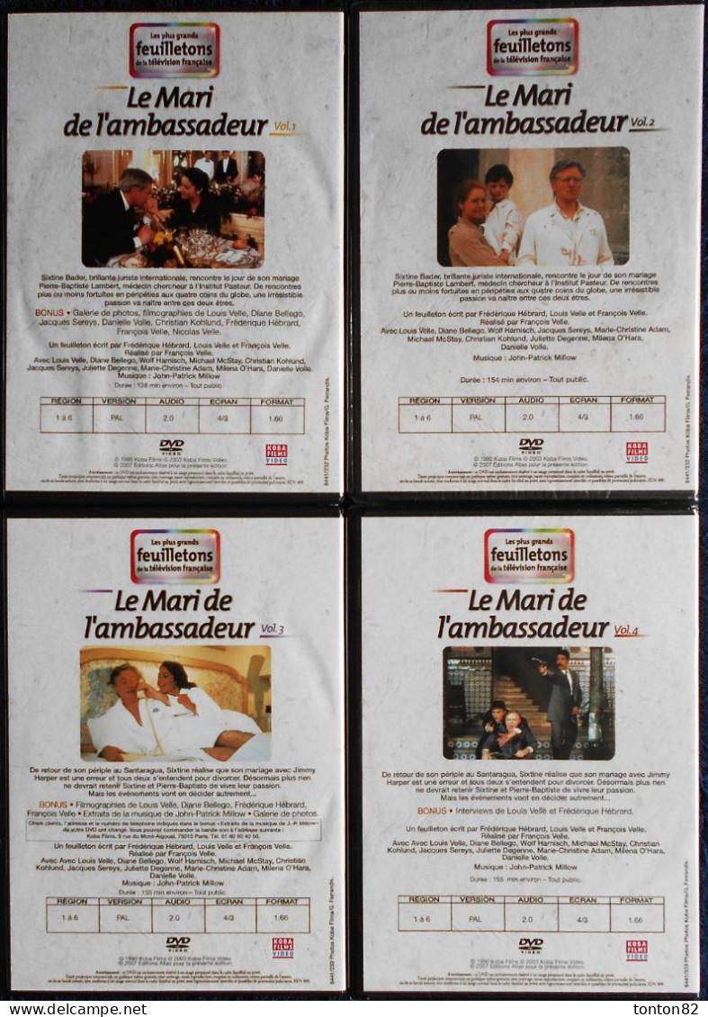 Le Mari De L'Ambassadeur - Vol. 1, 2, 3, 4 - Louis Velle - Diane Bellego . - Series Y Programas De TV