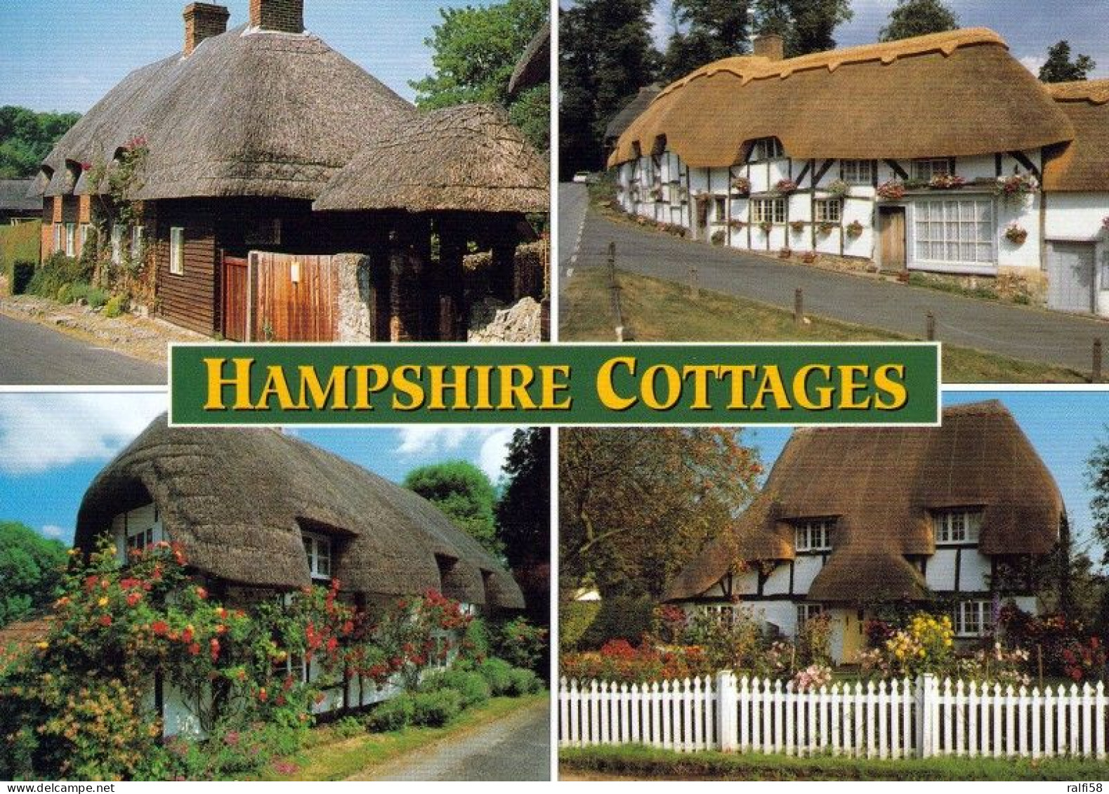 1 AK England * Typical Thatched Cottages - Typische Reetdachhäuser In Hampshire * - Sonstige & Ohne Zuordnung