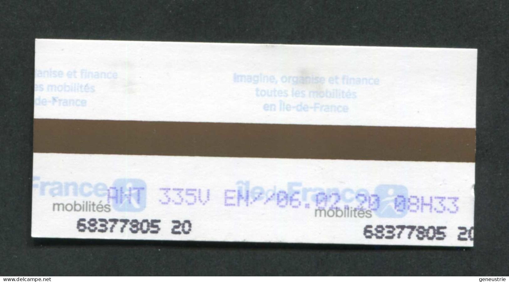 Ticket De Train - Orly Aéroport Paris Via Antony - Orlyval "Ile-de-France-Mobilités" - Europa