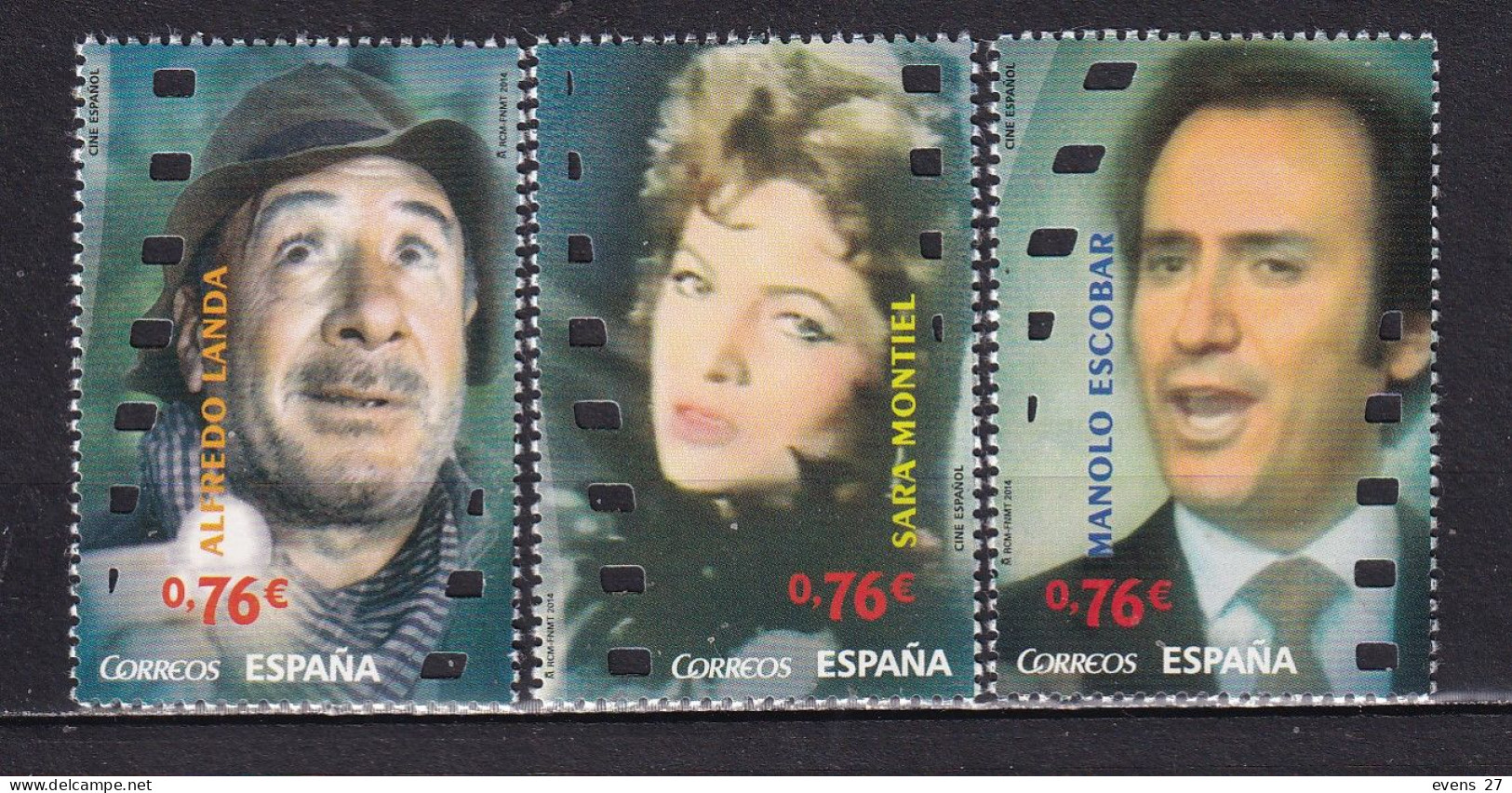 SPAIN-2014-MOVIES-MNH - Unused Stamps