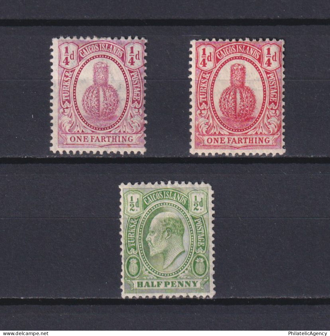 TURKS & CAICOS 1909, SG #115-118, Part Set, King Edward VII, MH - Turks & Caicos (I. Turques Et Caïques)