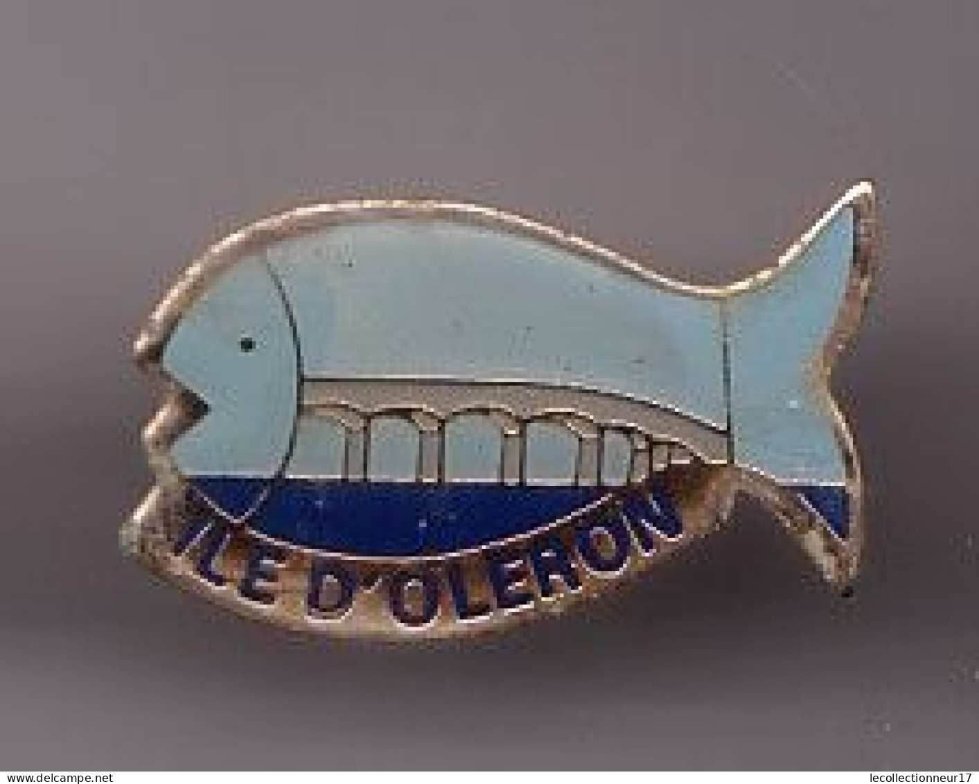 Pin's Ile D'Oléron  En Charente Maritime Dpt 17 Le Pont De L'Ile D'Oléron Poisson Réf 1409 - Cities