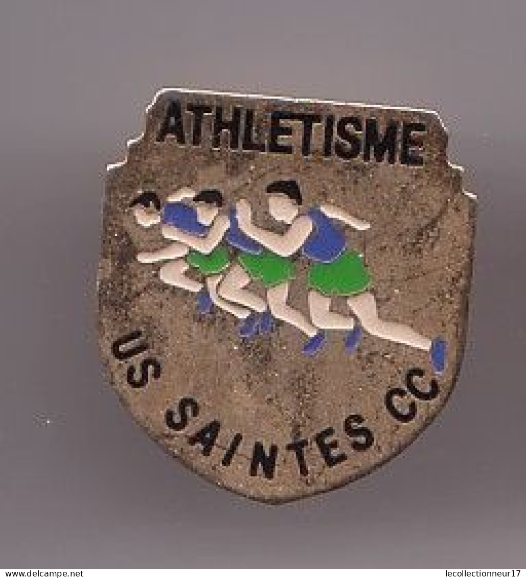 Pin's U S Saintes C C En Charente Maritime Dpt 17  Athlétisme Coureur Réf 1706b - Atletismo