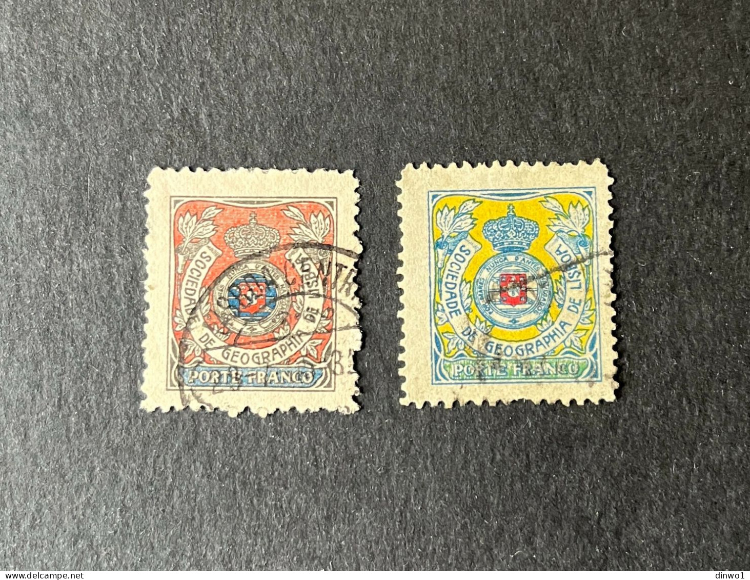 (T1) Portugal 1903/1909 - Lisbon Geography Society Stamps Set - Used - Nuevos