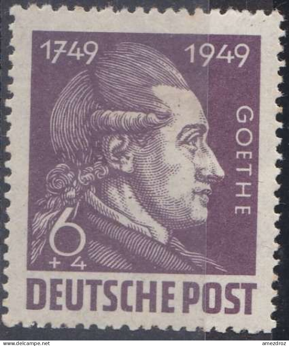 Allemagne Zone Russe 1949 N° 69 Goethe (H28) - Ungebraucht