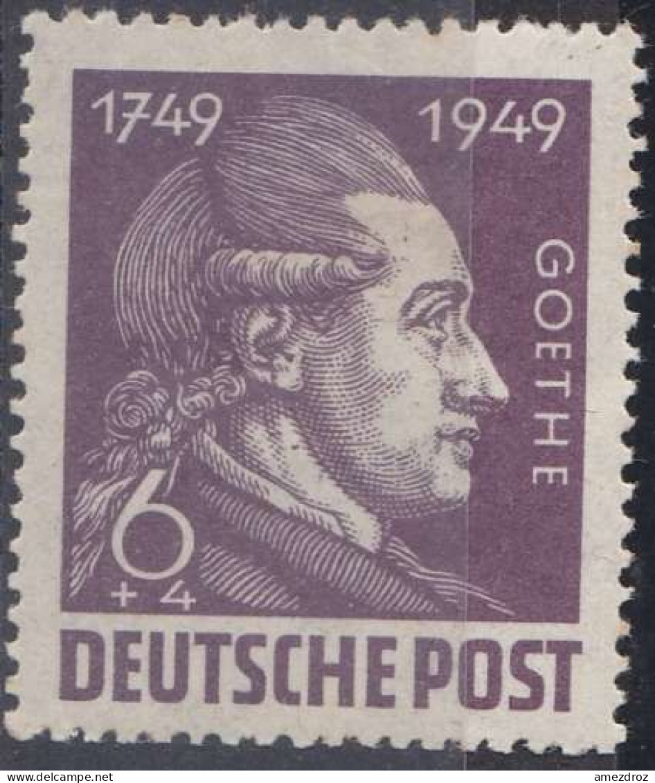 Allemagne Zone Russe 1949 N° 69 Goethe (H28) - Postfris