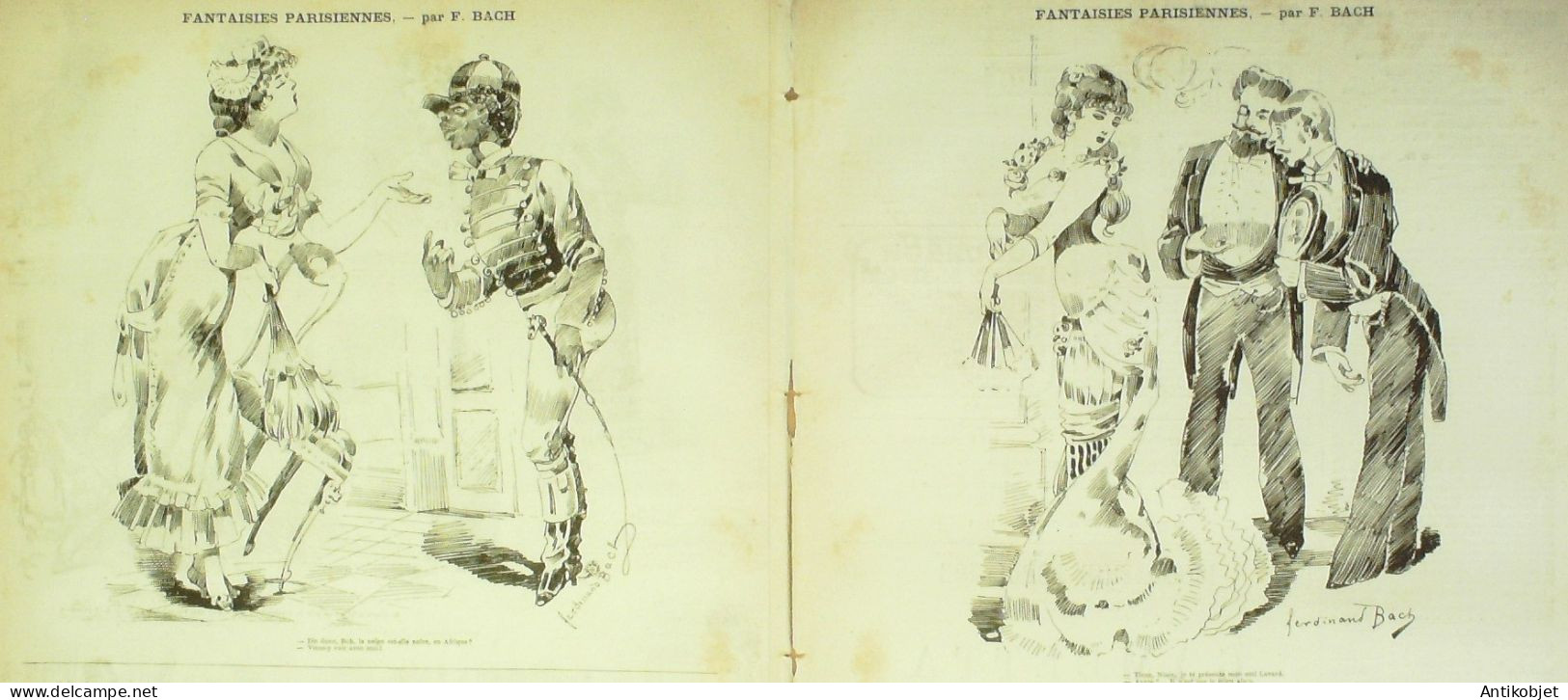 La Caricature 1881 N°  75 Intérieurs Militaires Draner Barret Srarh Bernhardt Robida - Magazines - Before 1900