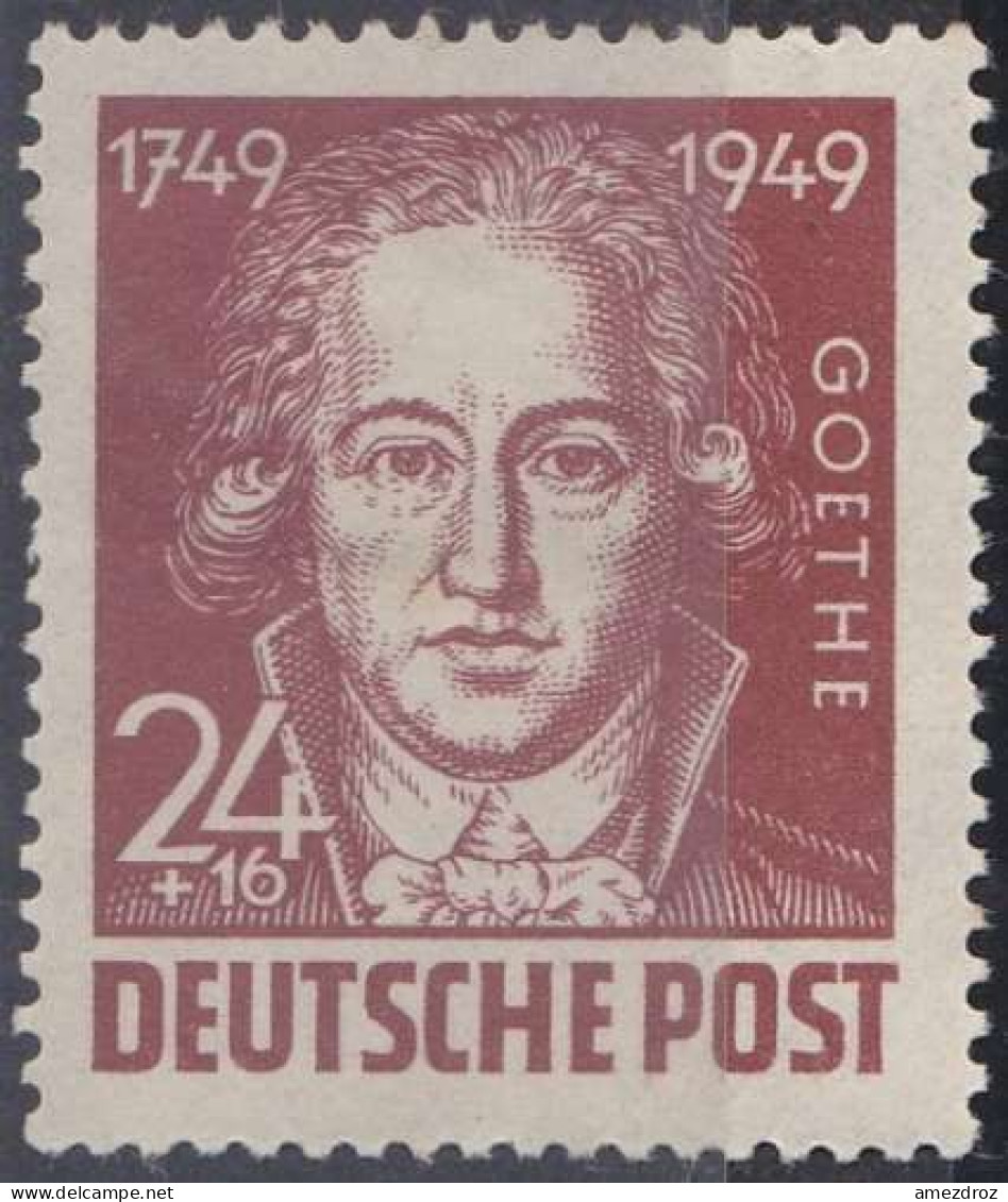 Allemagne Zone Russe 1949 N° 71 Goethe (H28) - Ungebraucht