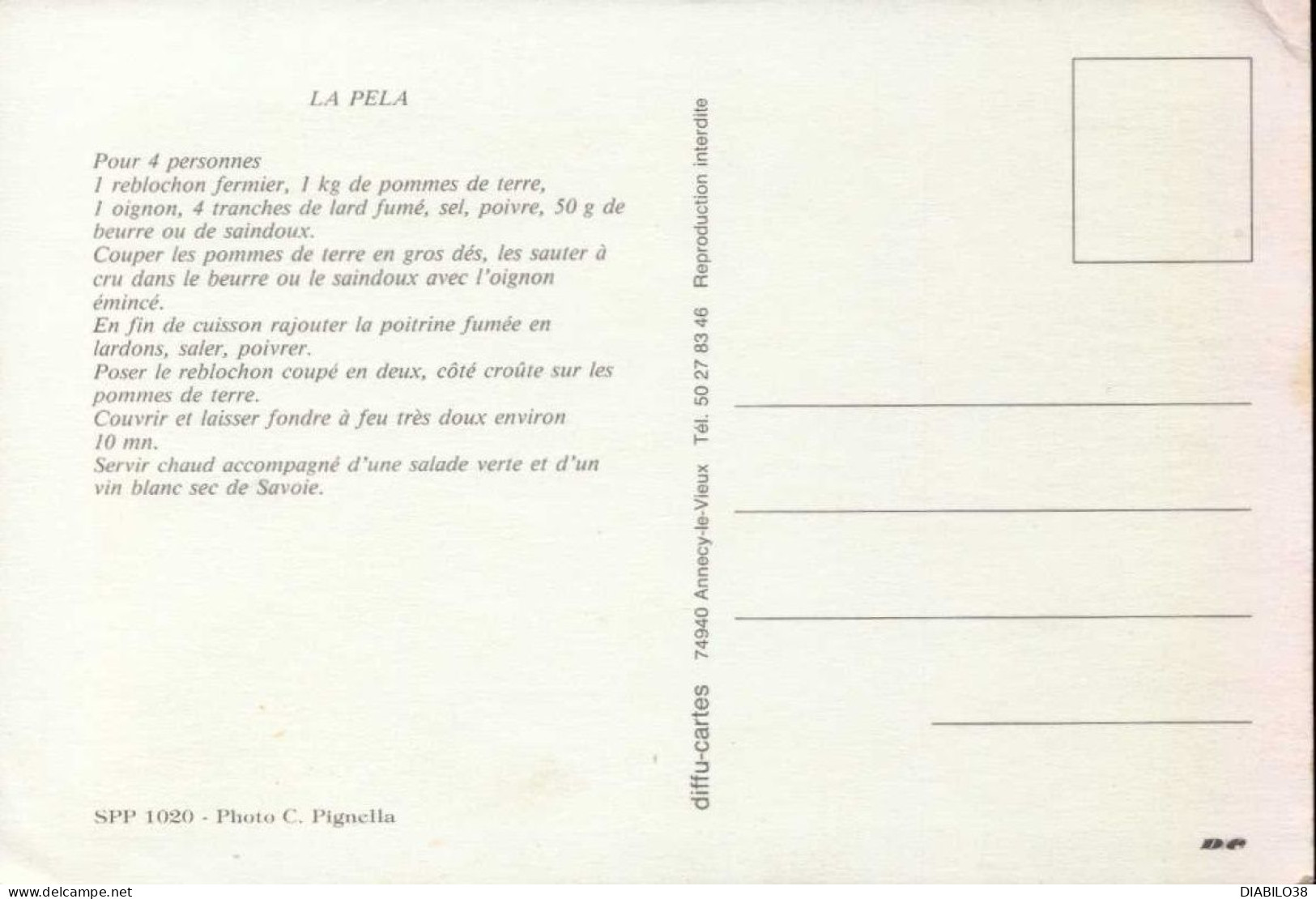 LA PELA . FRICASSEE DE CAION . LOT DE 2 CARTES - Recepten (kook)