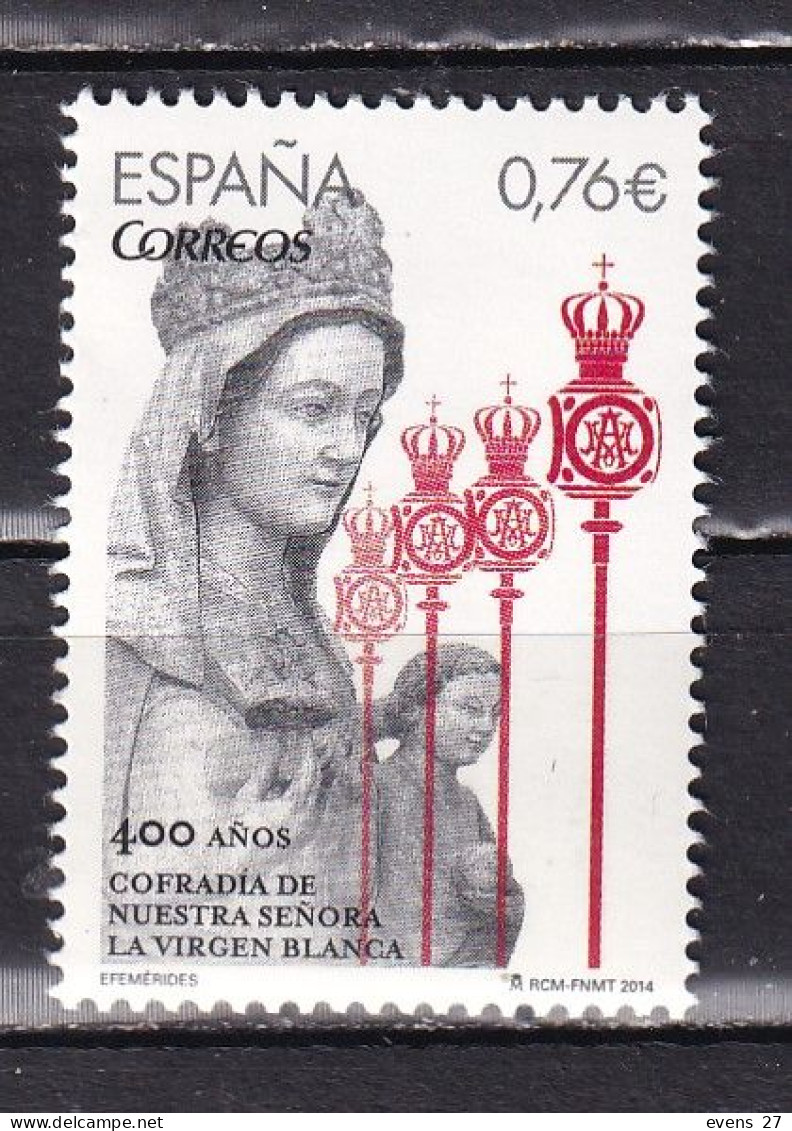 SPAIN-2014-PAINTING VIRGIN BLANCA-MNH - Unused Stamps