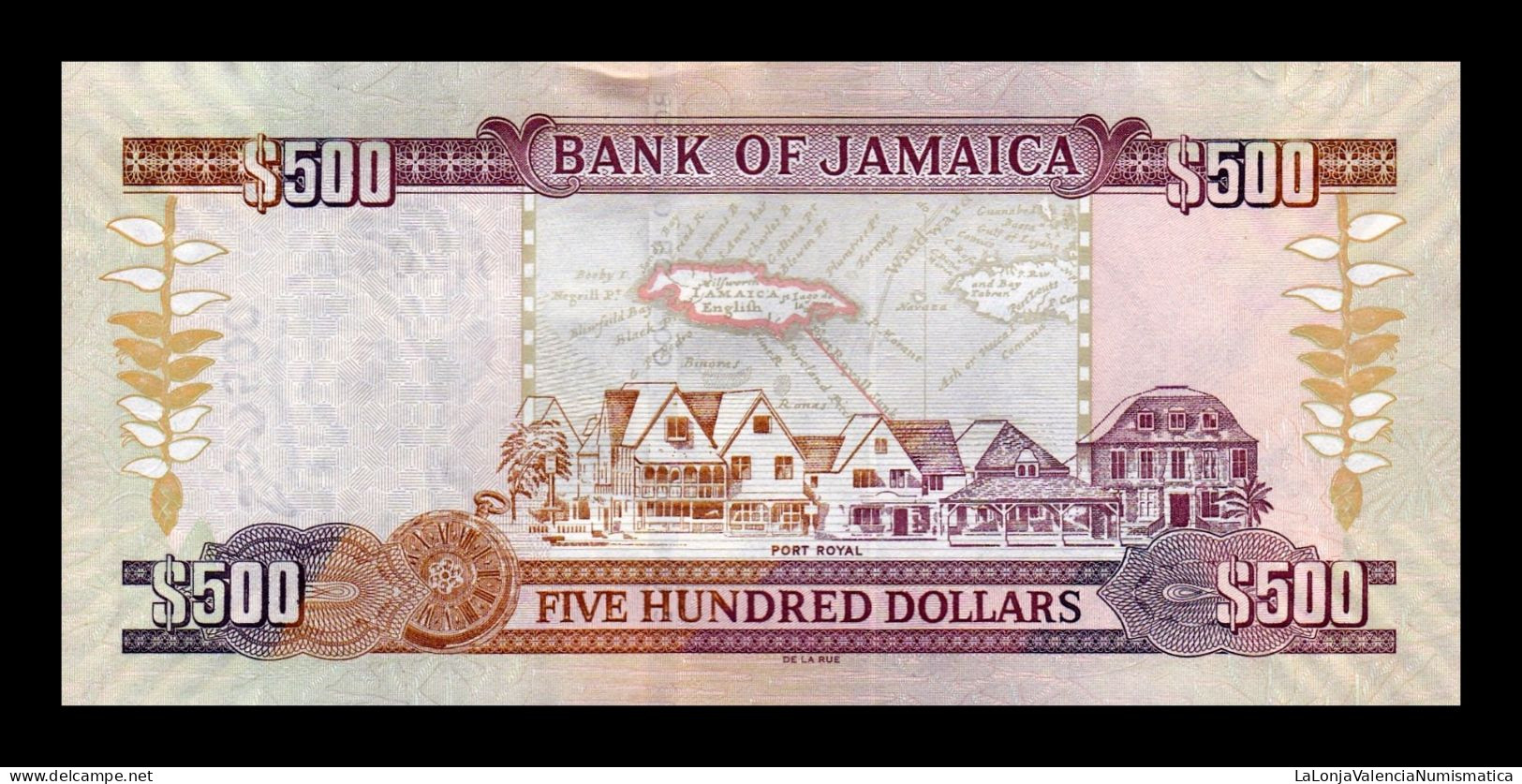 Jamaica 500 Dollars 2008 Pick 85f Sc Unc - Jamaica