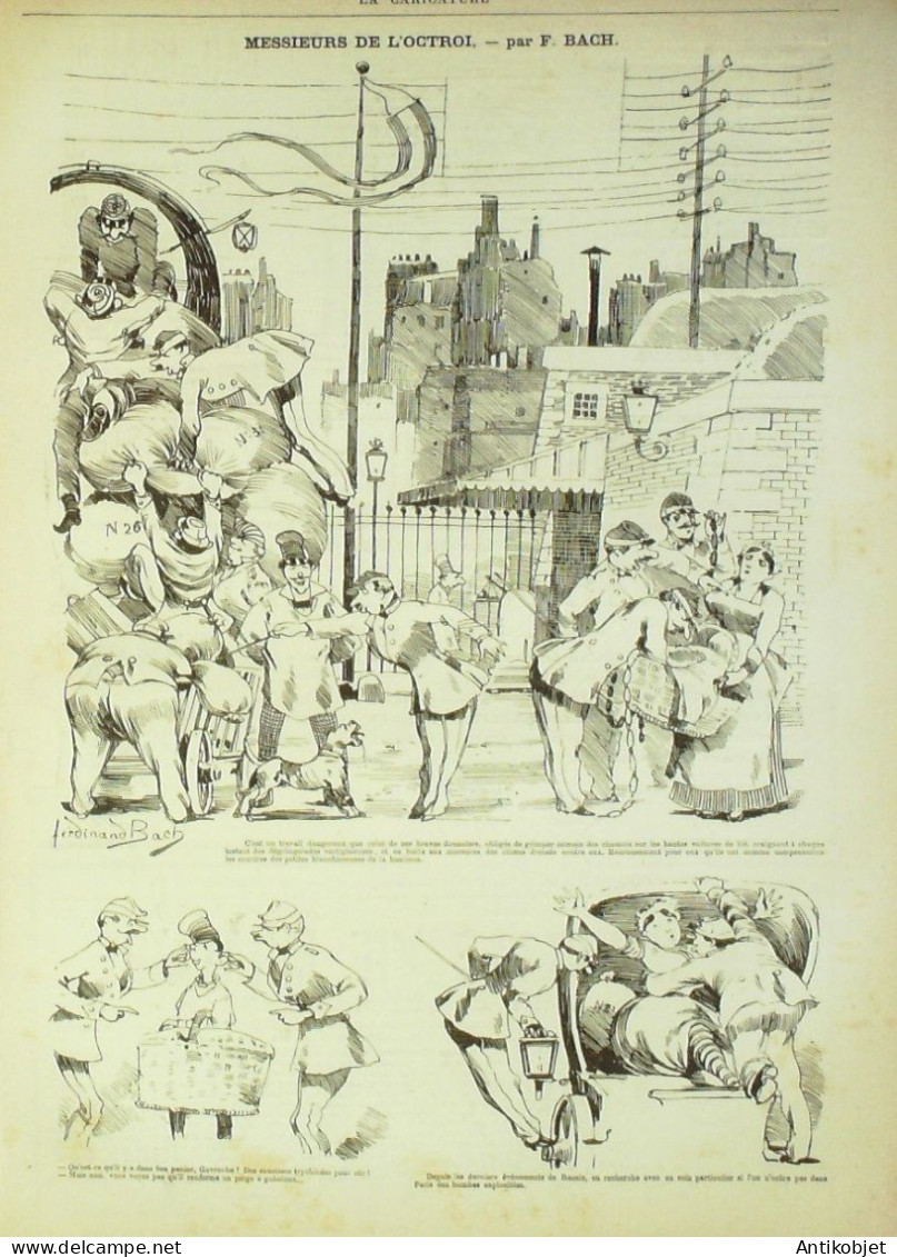 La Caricature 1881 N°  76 Le Monde Où L'on S'ennuit Edouard Pailleron Bach Trock - Magazines - Before 1900