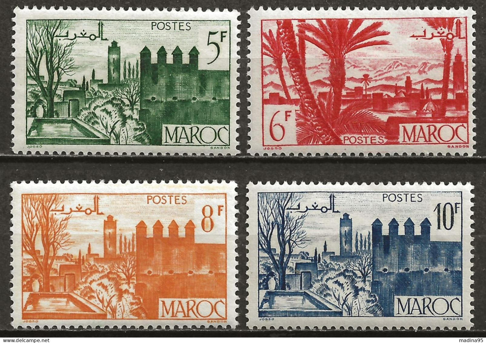 MAROC Colo:, **, N° YT 257, 258, 258A Et 259, TB - Nuevos