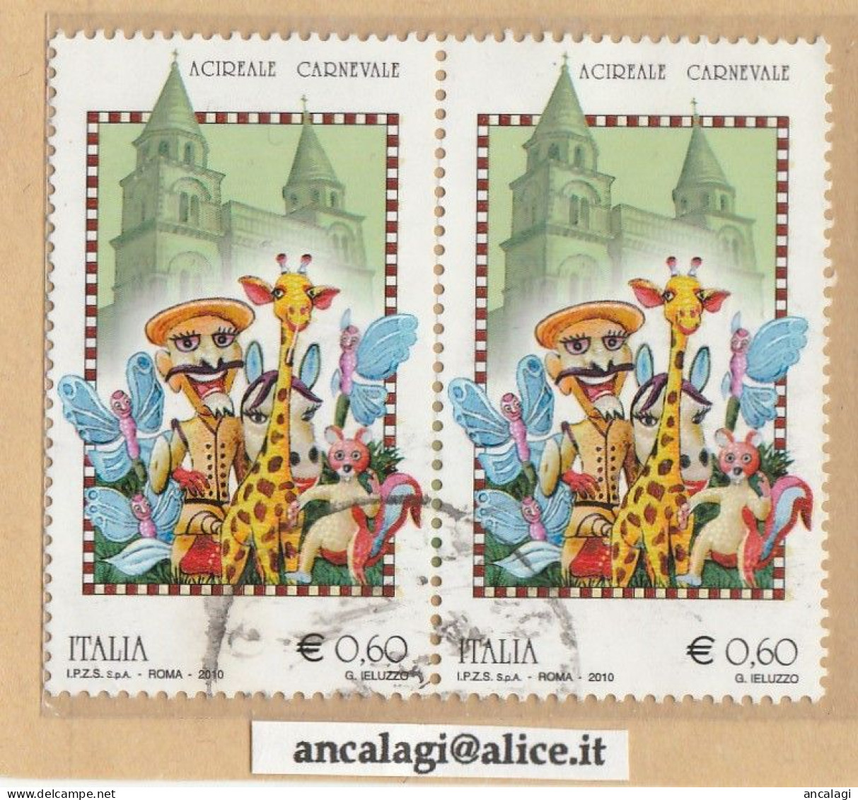 USATI ITALIA 2010 - Ref.1149A "FOLCLORE ITALIANO: Oristano" 1 Val. In Coppia - - 2001-10: Used