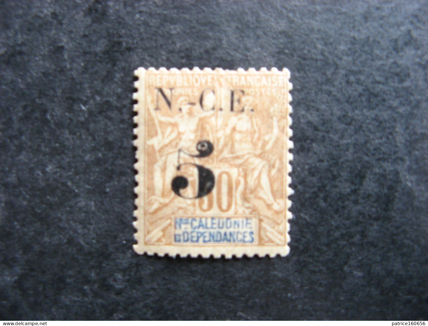 Nouvelle-Calédonie: TB N° 65a, Tête Du 5 Sans Boule, Neuf X . - Unused Stamps